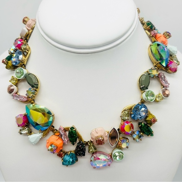 J. Crew Jewelry - J. Crew Brulee Crystal Wreath Necklace